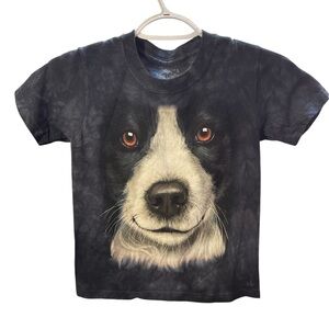 Kid’s The Mountain Charcoal Dog Tee NWOT